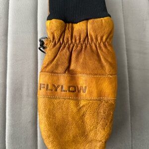 Men's Tan Leather Mittens